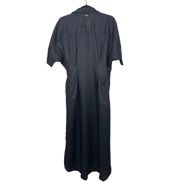 Cleobella NWT Women’s Black 100% Linen Button Down Dress size Small - Picture 6 of 7